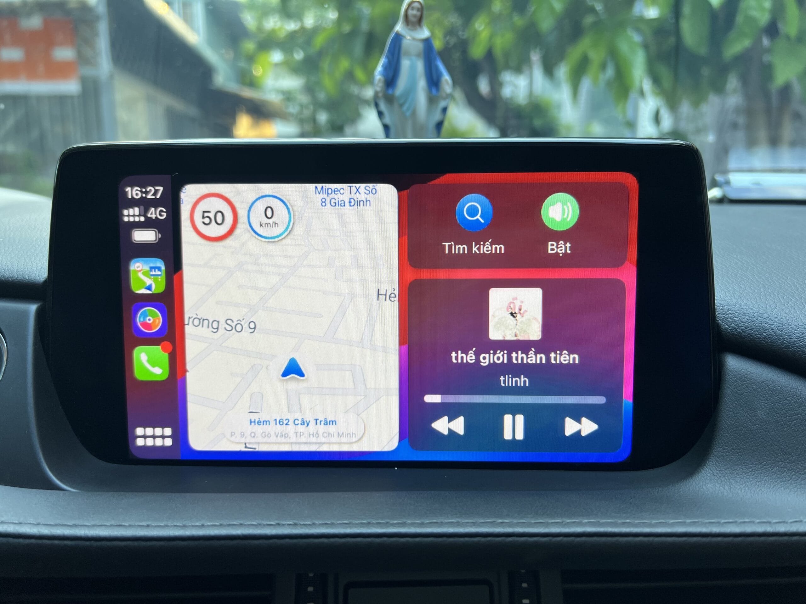 Android Box ô tô của HTD dùng trên màn hình zin