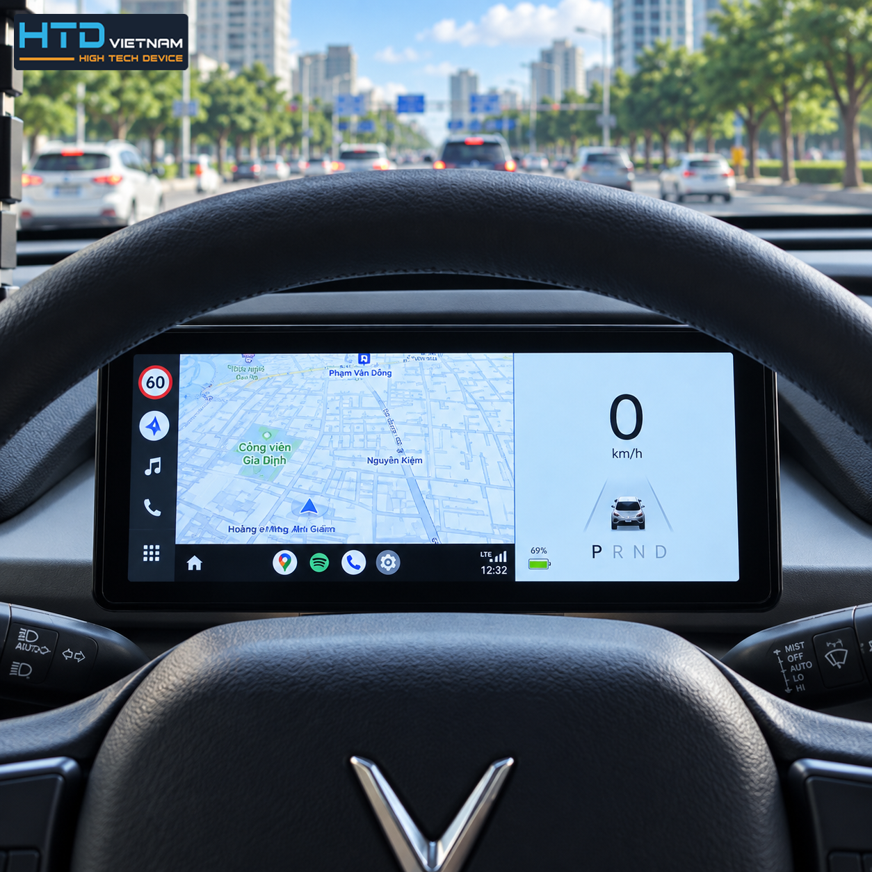 CarPlay không dây Màn hình ODO VinFast VF3 PLUS