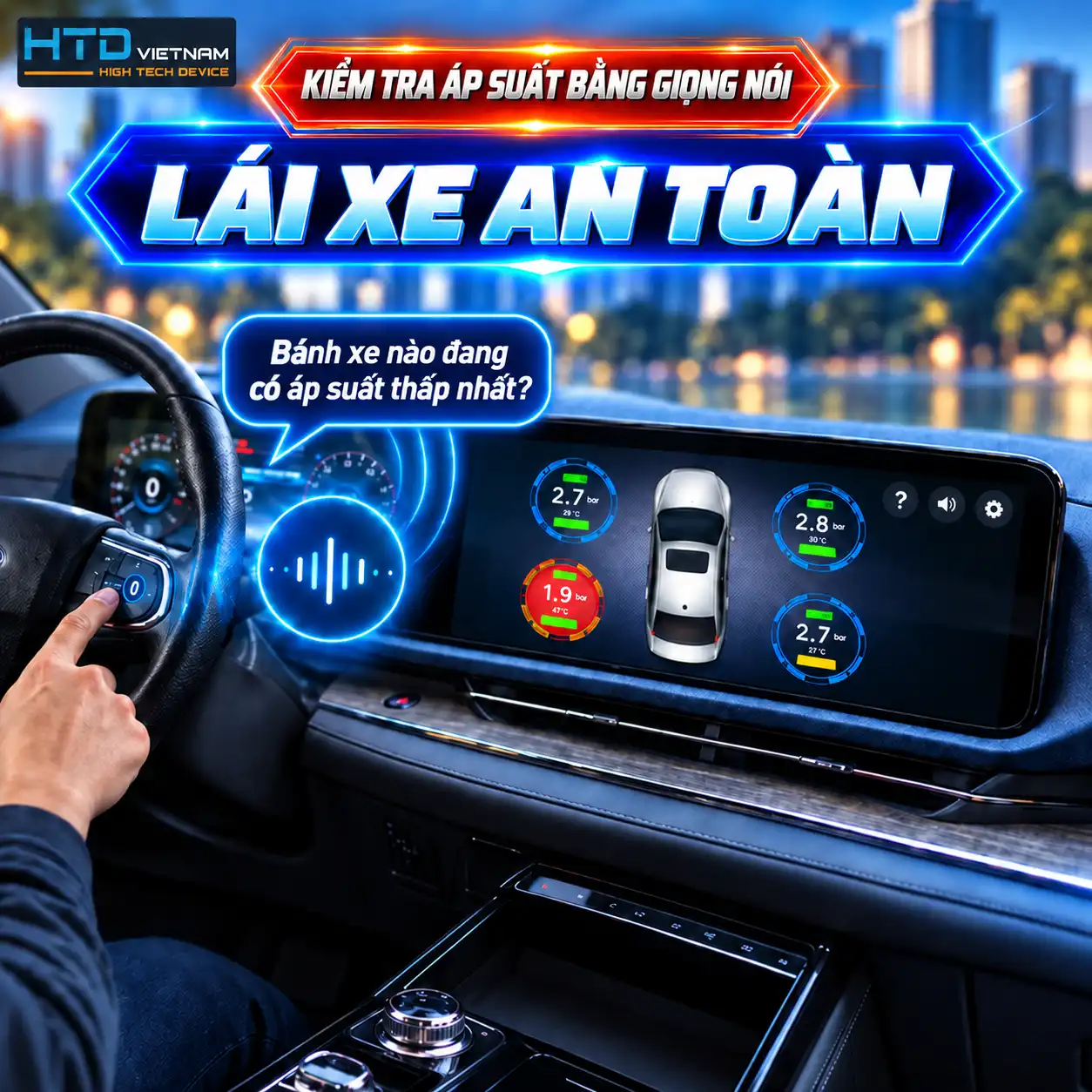 Kiểm tra áp suất bằng giọng nói