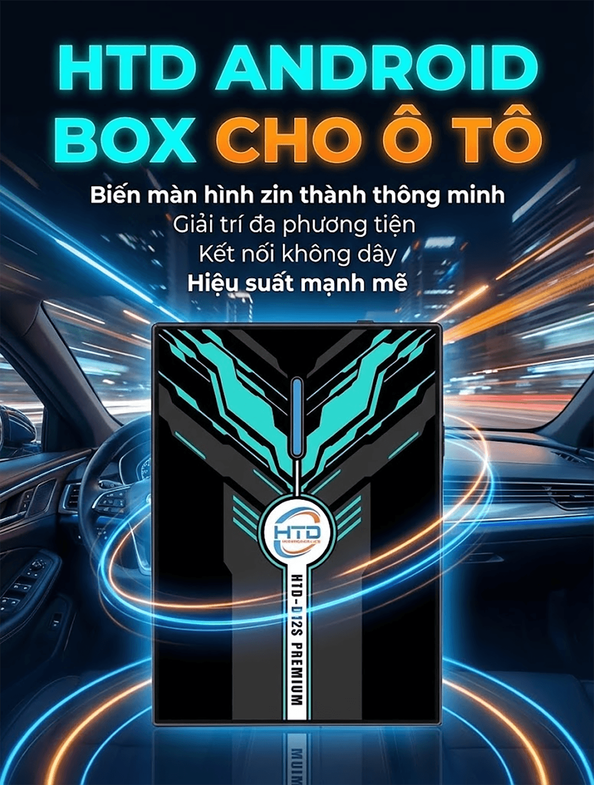 Android Box cho Hyundai Grand i10 Sedan – thiết kế tối giản, cắm là chạy, nâng tầm trải nghiệm lái xe hiện đại