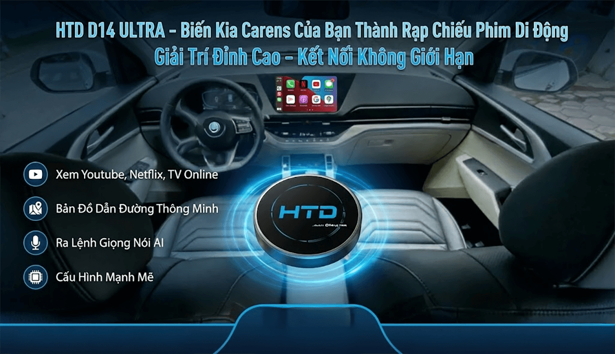Khám phá Android Box cho KIA Carens Deluxe với phong cách thiết kế sang trọng và bảo hành chu đáo