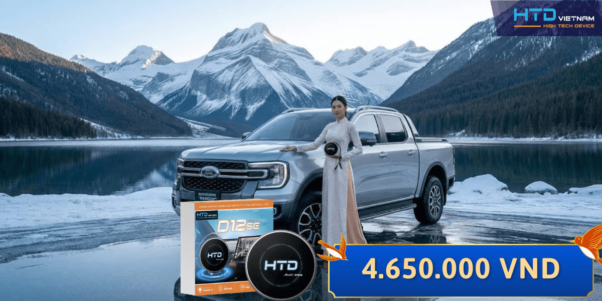 Android Box cho Ford Ranger tích hợp bản đồ, nhạc online cực nhạy