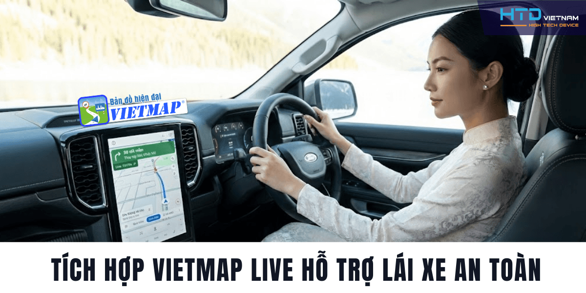 Android Box cho Ford Ranger tích hợp bản đồ, nhạc online cực nhạy