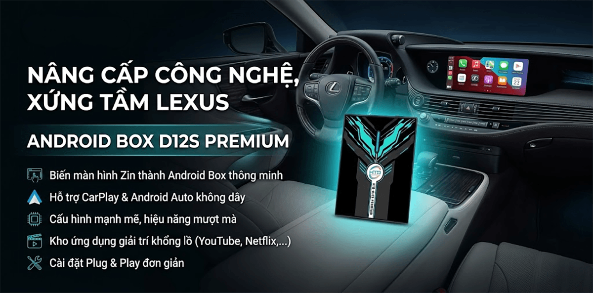 Android Box cho Lexus RX 350 Premium Biến Màn Hình Zin Thành Smart Display Cao Cấp