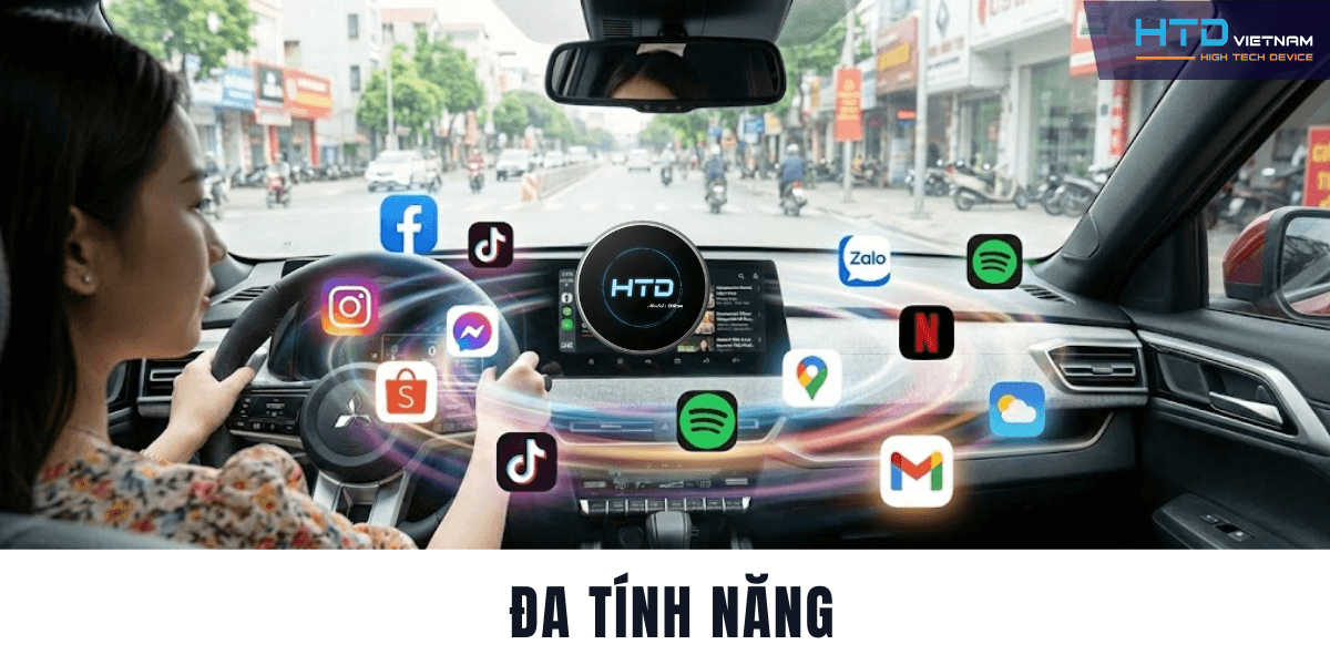 Android Box cho Mitsubishi Xforce Ultimate trải nghiệm như màn Android rời