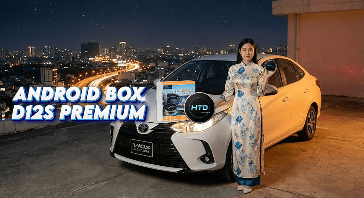 Android Box cho Toyota Vios E CVT đầu tư công nghệ hiện đại