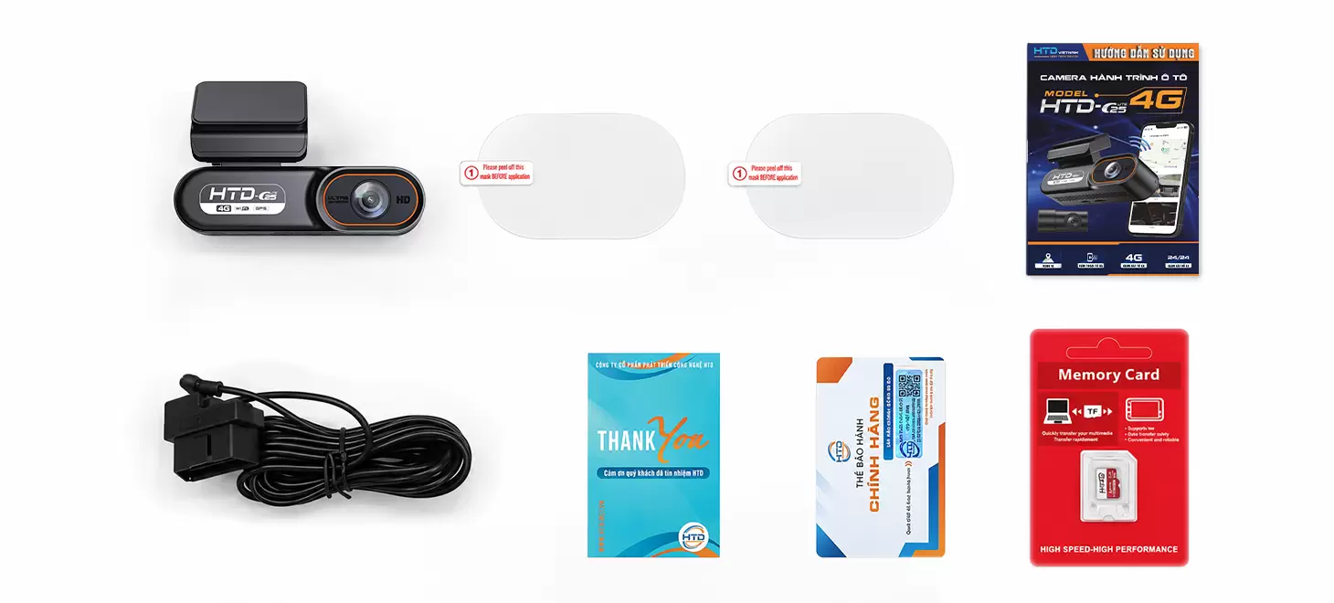 Mở hộp và phụ kiện Camera HTD C25-4G
