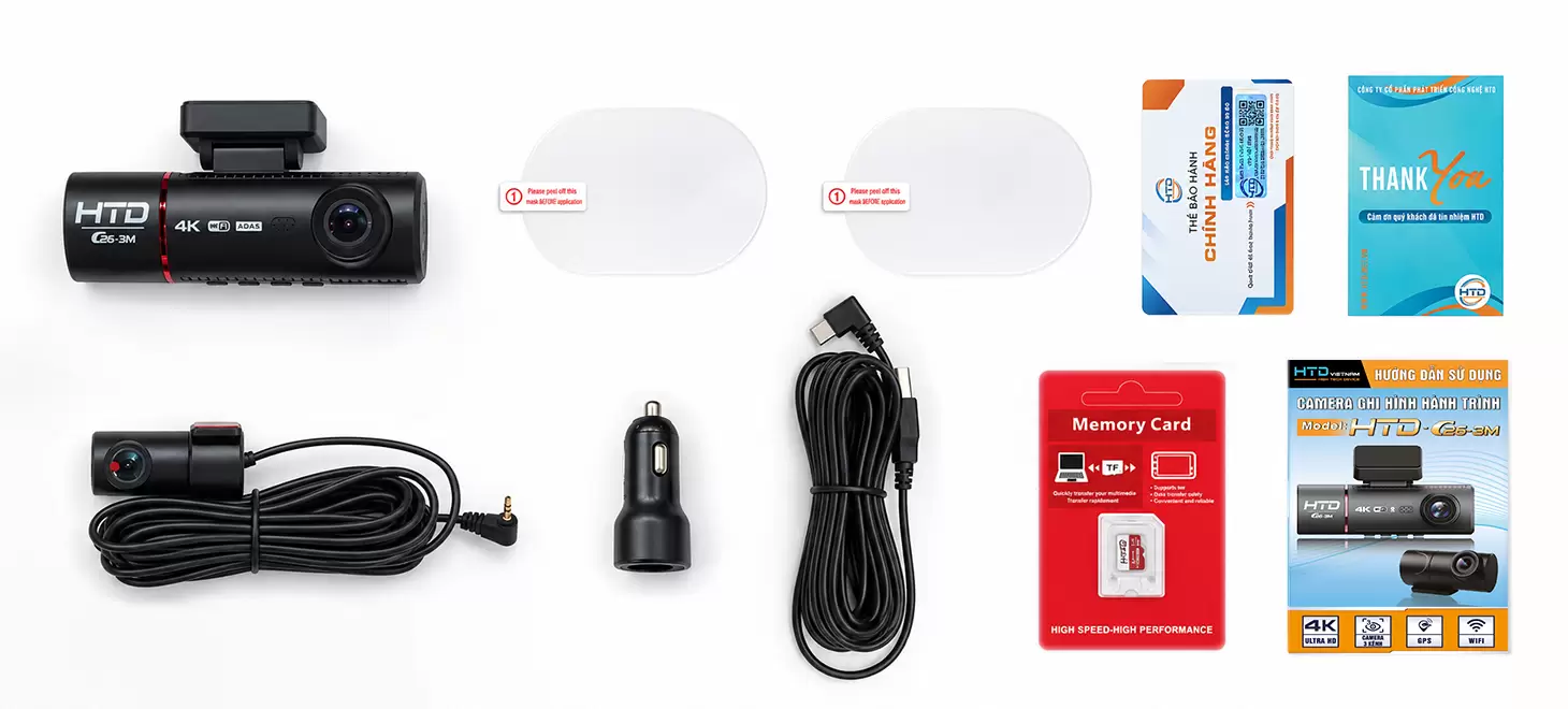 Mở hộp và phụ kiện Camera HTD C26-3M
