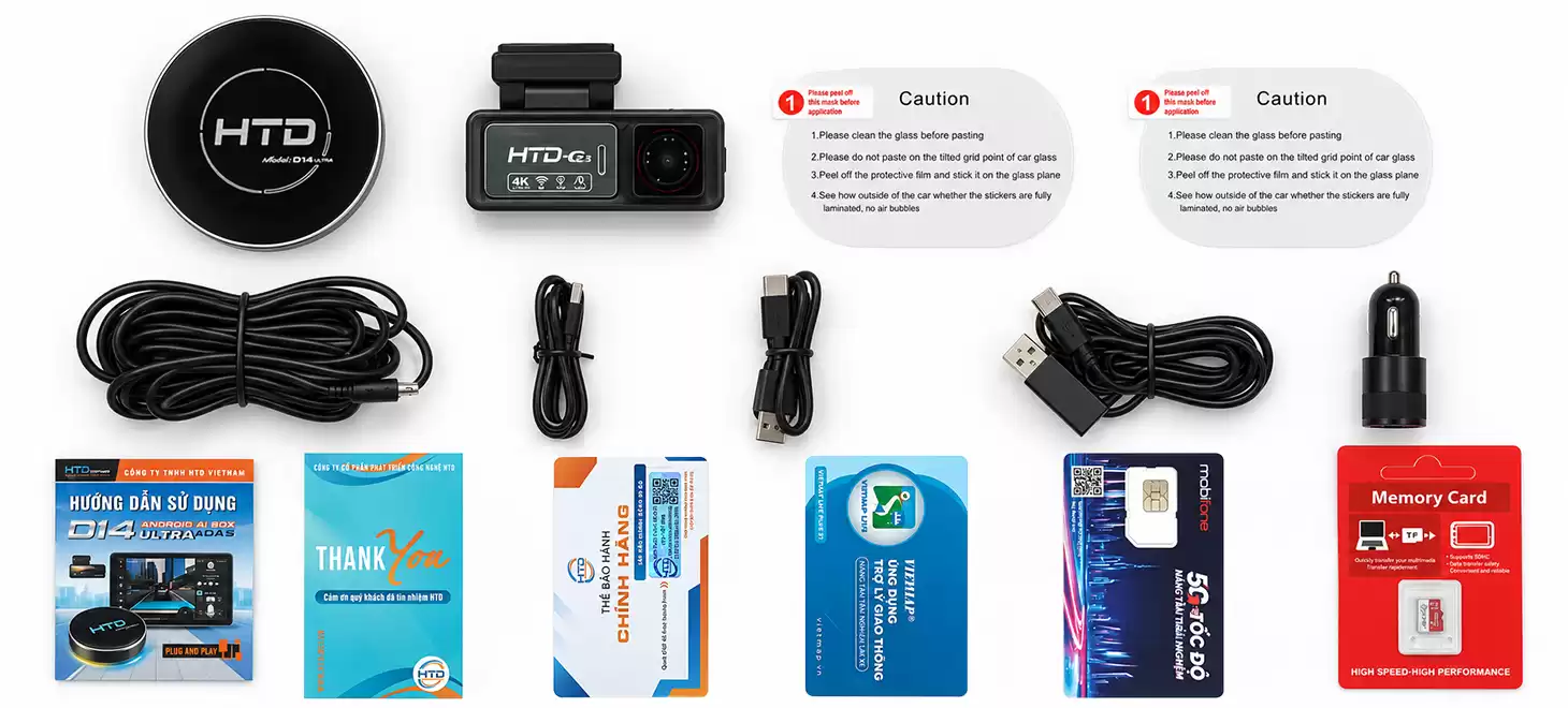 Mở hộp và phụ kiện Android Box HTD D15 Ultra Adas
