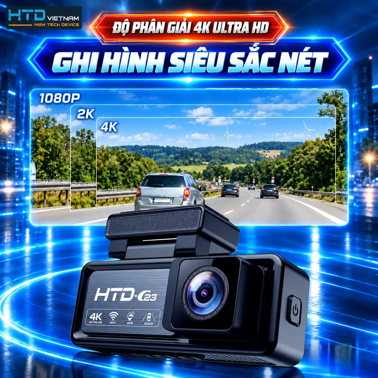 Camera Hành Trình HTD C23-4K ADAS Slide 3