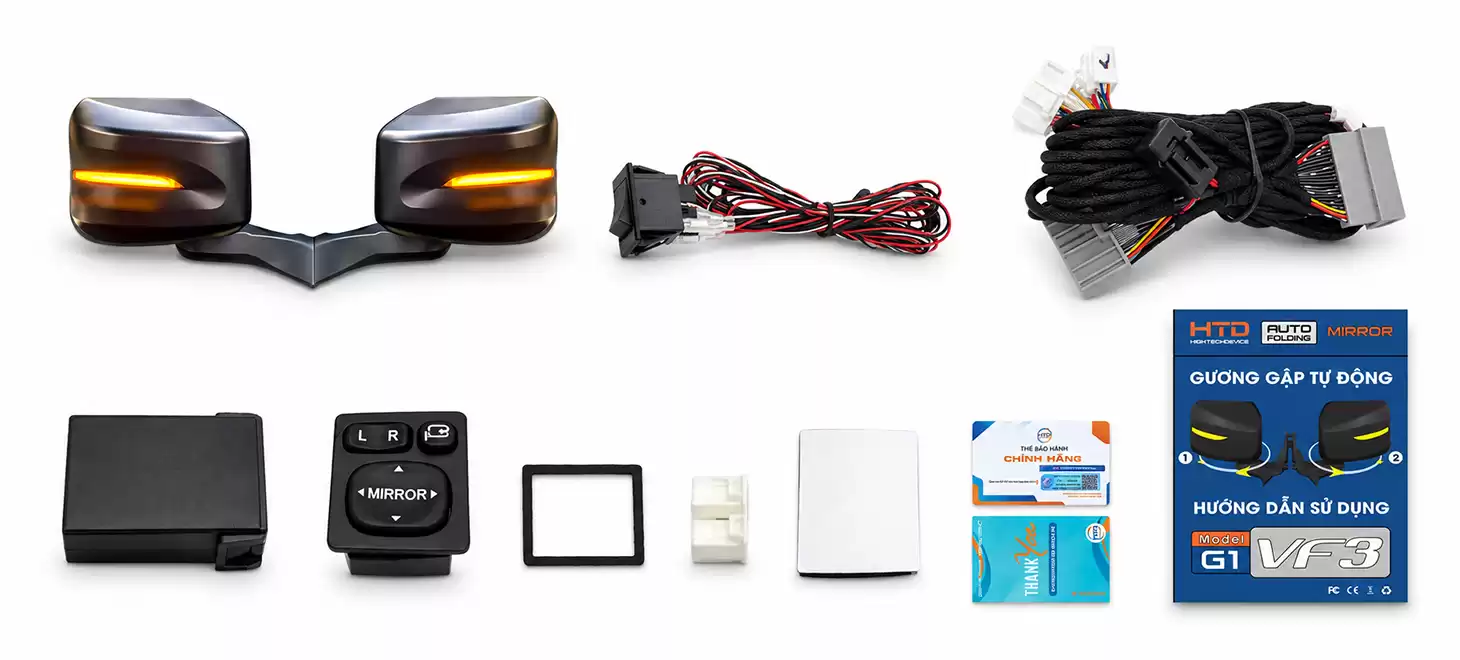 Mở hộp và phụ kiện GƯƠNG-DIỆN G1-VF3
