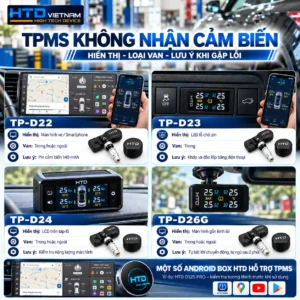 4 dòng TPMS HTD – Hiển thị, loại van và lưu ý khi gặp lỗi