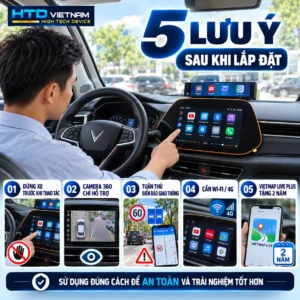 5 lưu ý quan trọng sau khi lắp đặt MH-V5 PRO trên VinFast VF5