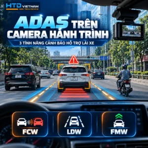 ADAS trên camera hành trình là gì? Tìm hiểu cảnh báo FCW, LDW và FMW