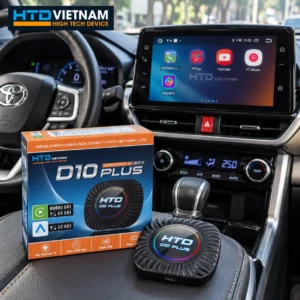 Android Box HTD D10 Plus, dòng hỗ trợ cả hai kiểu kết nối CarPlay