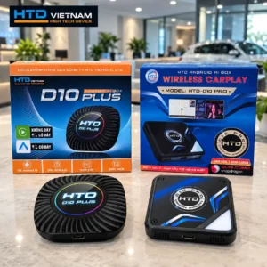Android Box HTD D10 Plus và D10 Pro đặt cạnh nhau