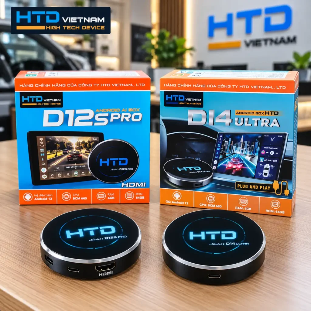 So sánh Android Box HTD D12S PRO và D14 ULTRA NEW: khác gì, nên chọn dòng nào?