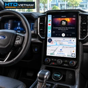 Android Box HTD D12SE New hiển thị bản đồ và giải trí trên màn hình zin Ford Ranger
