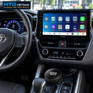 Android Box HTD hiển thị bản đồ và YouTube trên màn hình zin Toyota Corolla Cross