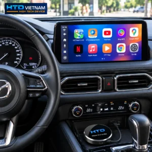 Android Box HTD kết nối màn hình zin Mazda CX-5 và hiển thị giao diện Android