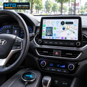Android Box HTD D12S Pro hiển thị Vietmap Live trên màn hình zin Hyundai Accent