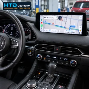 Bản đồ Vietmap Live trên màn hình zin Mazda 3 sau khi lắp Android Box HTD D12SE New