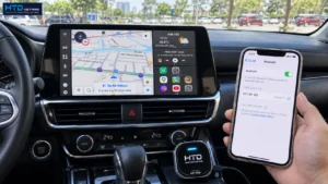 Bản đồ sử dụng GPS và mạng của điện thoại qua Apple CarPlay