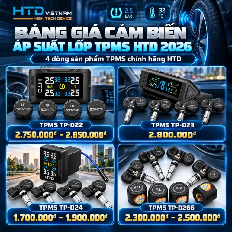 Bảng giá cảm biến áp suất lốp TPMS HTD 2026