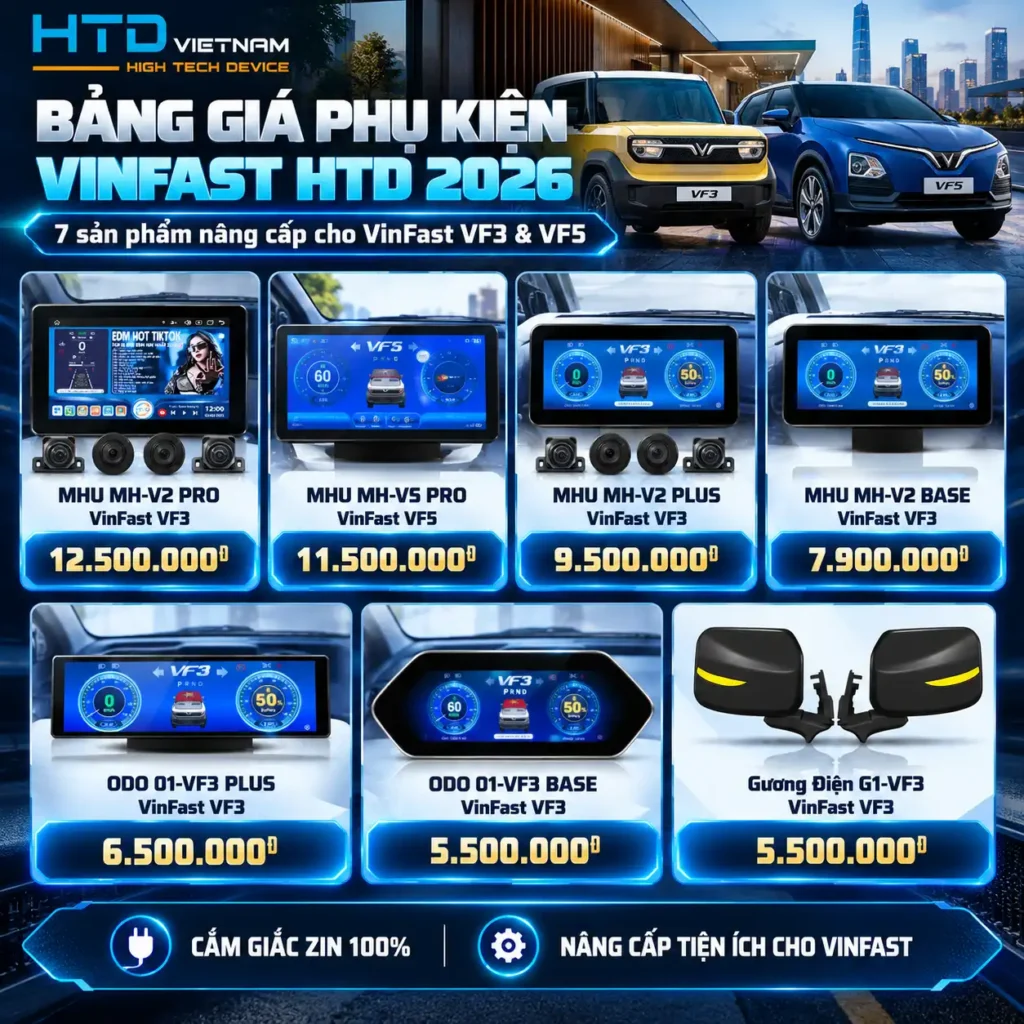 Bảng Giá Phụ Kiện VinFast HTD Việt Nam Mới Nhất 2026