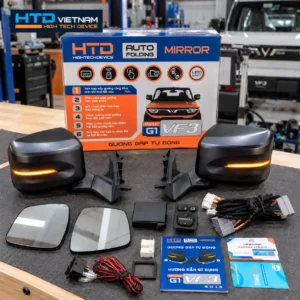 Bộ gương điện HTD G1-VF3 và phụ kiện trong hộp