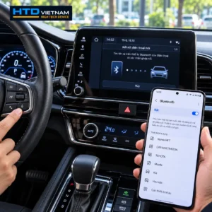 Hướng dẫn kết nối Android Auto không dây lần đầu giữa điện thoại Android và màn hình ô tô.