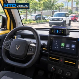 Cảm biến áp suất lốp HTD TP D24 trên VinFast VF3 – Theo dõi áp suất và nhiệt độ lốp