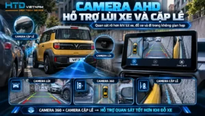 Camera 360 và camera cặp lề hỗ trợ đỗ xe cho VinFast VF3