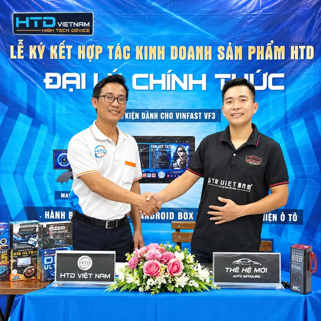 Chúc mừng Auto Detailing Thế Hệ Mới trở thành đại lý ủy quyền HTD tại Bình Phước