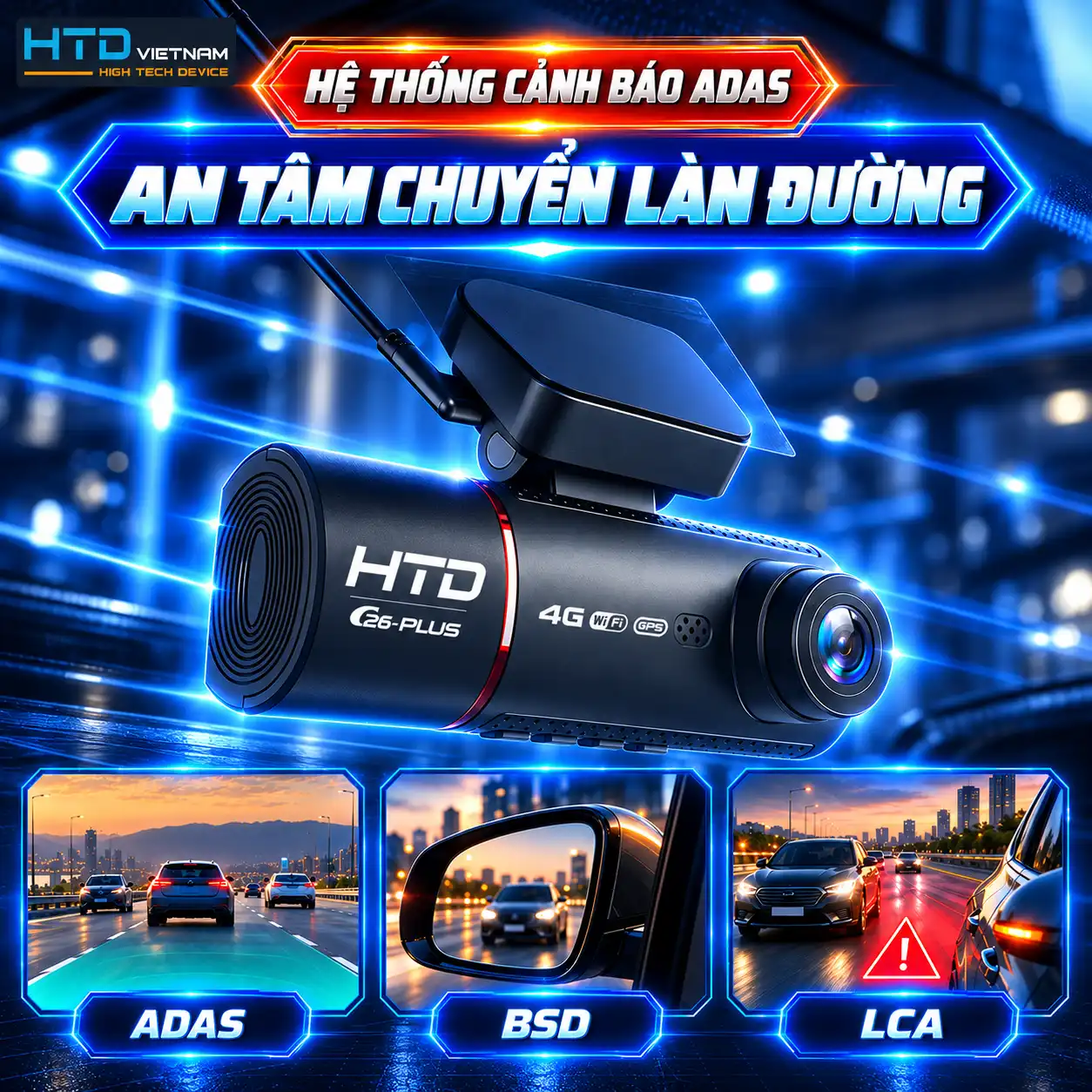 Camera Hành Trình HTD-C26 PLUS Slide 3