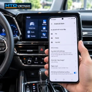 Danh sách xe đã kết nối trong cài đặt Android Auto trên điện thoại Android