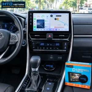 Giao diện HTD Launcher trên màn hình zin Toyota Innova Cross sau khi lắp D12S Pro
