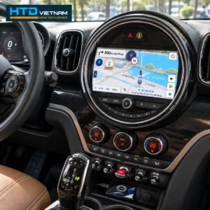 Giao diện bản đồ Vietmap Live trên màn hình zin MINI Countryman sau khi kết nối Android Box HTD D10 Pro