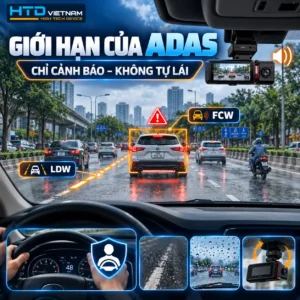Giới hạn của ADAS trên camera hành trình – Chỉ cảnh báo, không tự lái