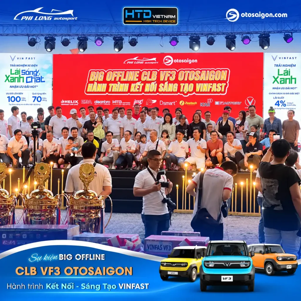 HTD Việt Nam đồng hành BIG OFFLINE CLB VF3 Otosaigon ngày 12/7