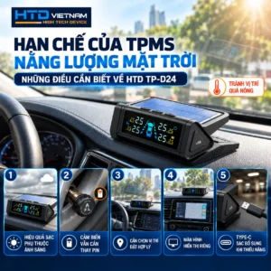 Hạn chế của TPMS năng lượng mặt trời HTD TP-D24 – Những điều cần biết trước khi chọn