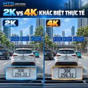 Khác biệt thực tế giữa camera hành trình 2K và 4K – So sánh độ chi tiết hình ảnh