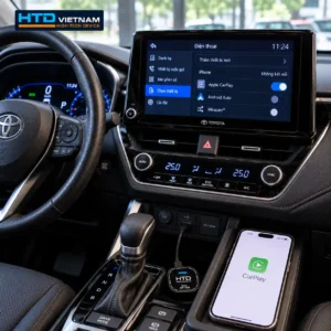 Kiểm tra HTD AP-168 kết nối cổng USB dữ liệu và iPhone khi Apple CarPlay không dây gặp lỗi kết nối