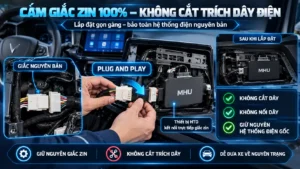 Phụ kiện VinFast HTD cắm giắc zin 100% không cắt trích dây điện