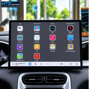 Màn hình Geely EX2 sau khi lắp Android Box D14 Ultra New