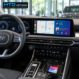 Màn hình giải trí cảm ứng 12,3 inch của Hyundai Tucson hiển thị giao diện Apple CarPlay