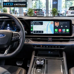 Màn hình giải trí trung tâm 12,3 inch của Ford Territory đang hiển thị Apple CarPlay hoặc Android Auto