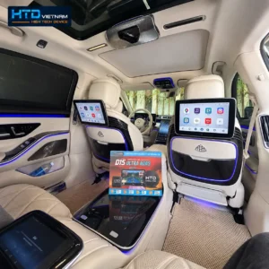 Màn hình trung tâm Mercedes-Benz S450 2022 sau khi lắp HTD D15 Ultra ADAS