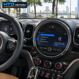 Màn hình trung tâm nguyên bản của MINI Countryman trước khi lắp Android Box