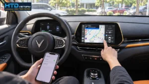 Màn hình và kết nối trên VF 5: CarPlay, Android Auto